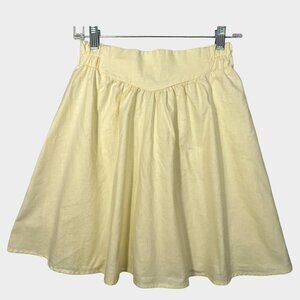 Vintage Carole Lee Skirt Womens Large A Line Yellow California USA